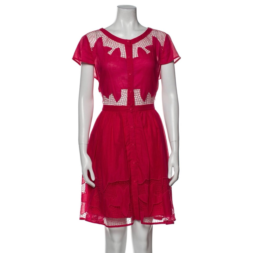 Alice + Olivia Scoop Neck Knee Length Dress